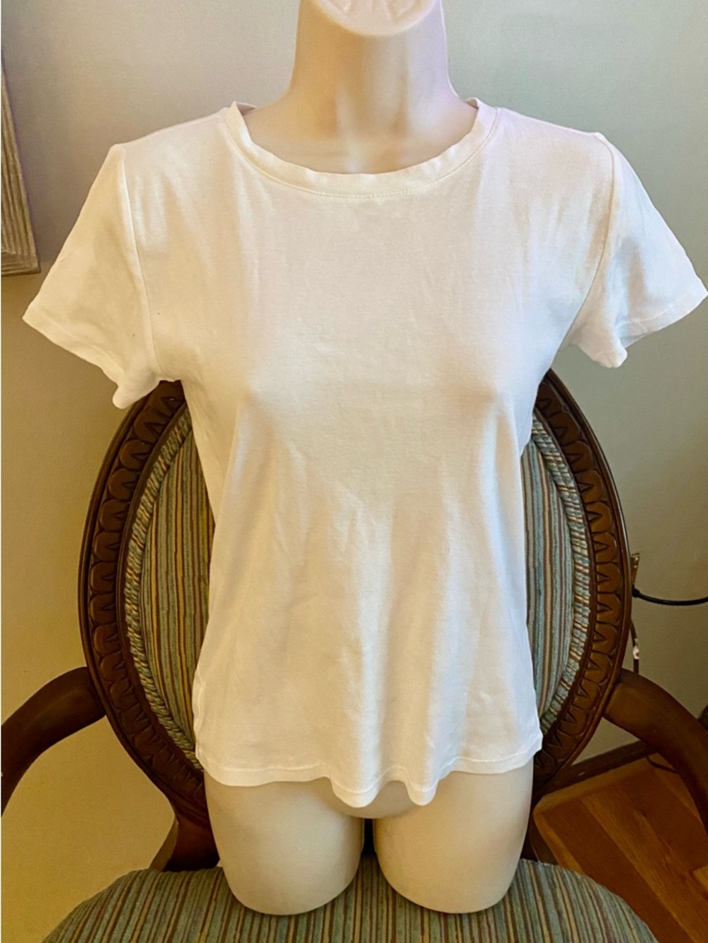 LOFT White Short Sleeve Crewneck Tee